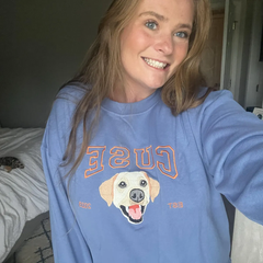 Custom Dog Face Embroidered Sweatshirt, Dog Photo Embroidered Hoodie,Dog Lovers Sweatshirt, Gift for Pet Lovers, Pet Embroidery Sweater
